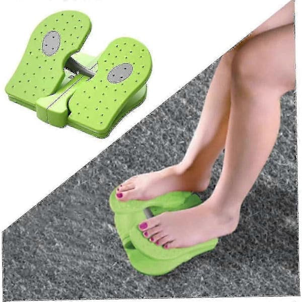 Mini-stepper för skrivbord, hopfällbar träningsmaskin, grön