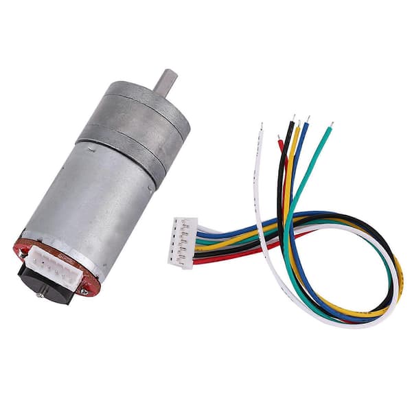 DIY Encoder girmotor med monteringsbrakett 65 mm hjulsett for smart bilrobot DC12V (40RPM)