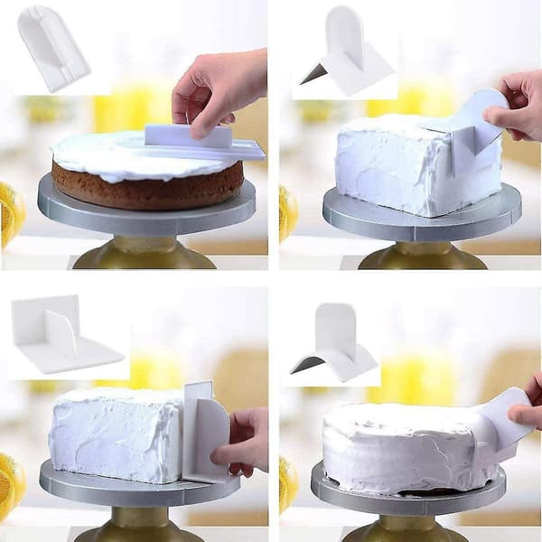 Fondantkakesletter og kutter 6 stk Pregingsdekorasjonsverktøy