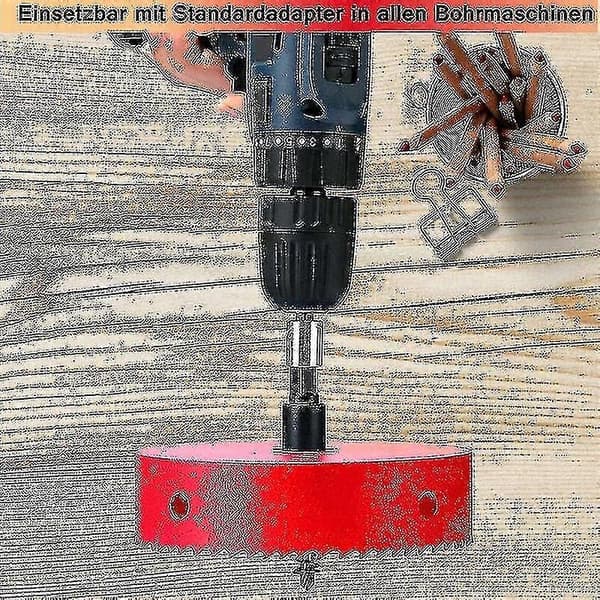 180 mm hullsag, HSS M42 Bi-metall høyhastighetsstål, hullkutter med sekskantskaft og bor for tre