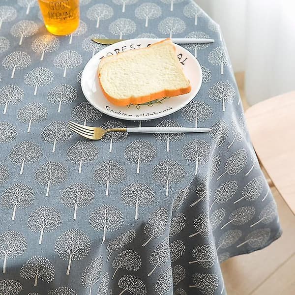 Bordsduk Linneduk Rund Bordsdukar Matbordsskydd Mantel Mesa Nappe