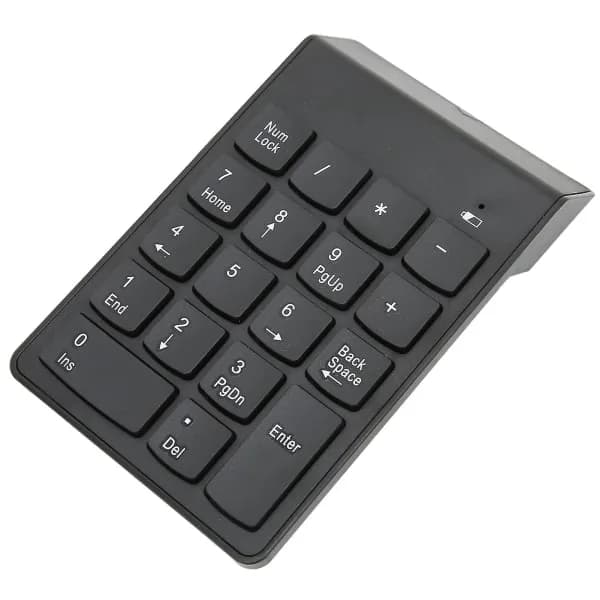 Numeric Keypad Mini Wireless 18 Keys 2.4GHz Stable Connection Ergonomic Design Laptop Numpad Numeric Keypad-YM