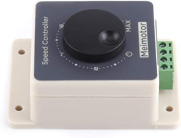 12V Motor Speed Controller, PWM Motor Speed Regulator Pulse Width Modulator DC10~60V 20A Waterproof Housing