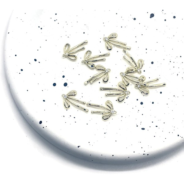 10 STK Guldbue Charms