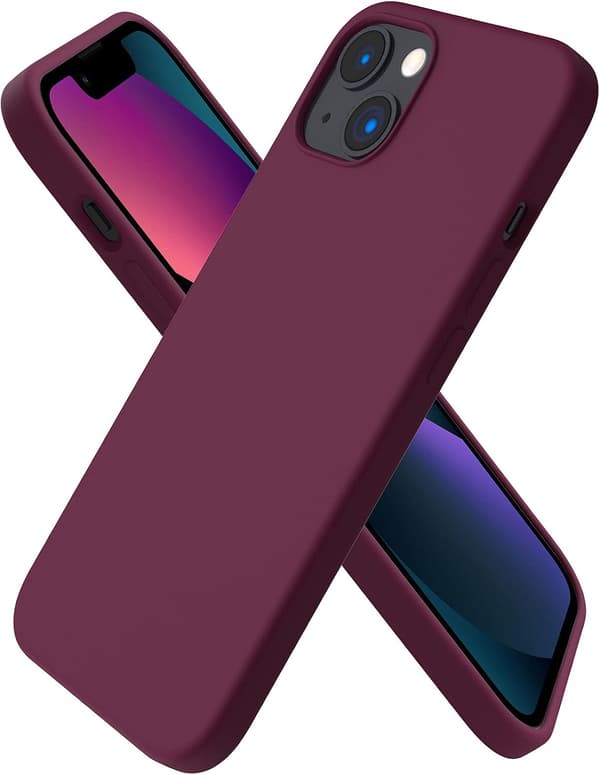 Nestemäinen silikonikuori iPhone 13 6.1 \" - Ohut suojakotelo [JUN] iPhone13 iPhone13