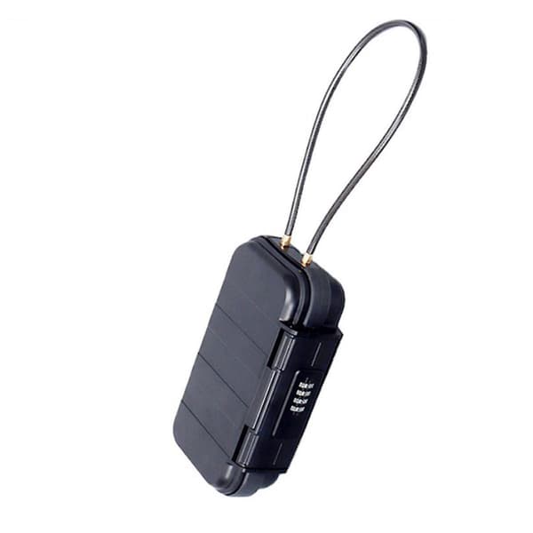 Portable Beach Safe Cabinet with 4-Digit Combination Lock and Steel Cable for Outdoor Use [JUN]