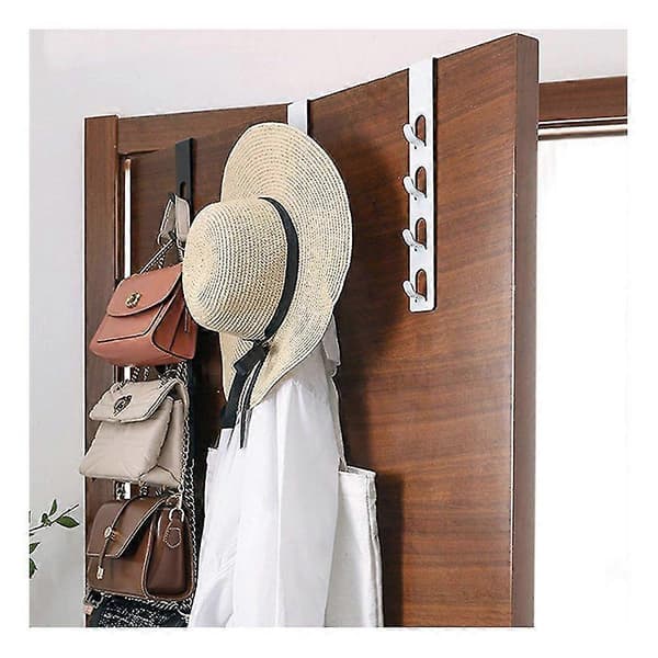 2 X Door Hooks Coat Hooks Wall Hooks Coat Hook Coat Hooks Coat Rack With 4 Hooks No Drilling For Bathroom Bedroom Wardrobe