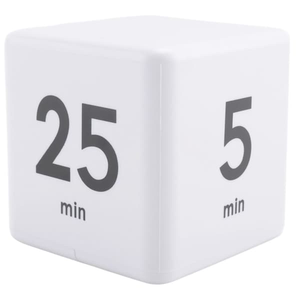 Firkantet timer Kjøkkentimer Tidsstyring Timer Gravity Sensor Flip for tidsstyring og nedtelling 25-5-45-15 minutter