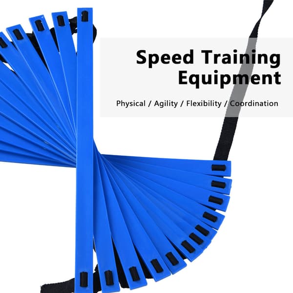 Speed Agility Training Kit, 19Ft Flat Ladder 10pcs Disc Cones for Athletic Training