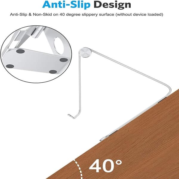 Adjustable Tablet Stand, iPad Stand, Aluminum Desktop Dock, Compatible with iPad Air 4/Mini, New