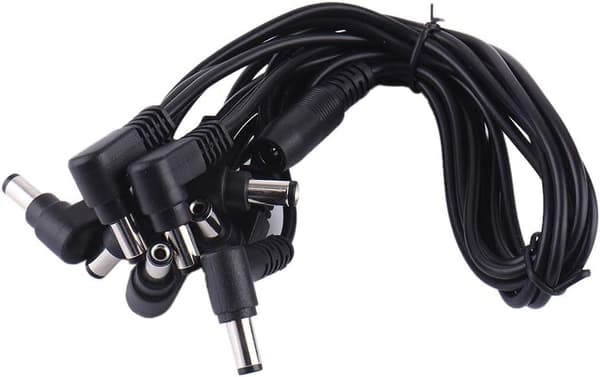 8-veis Daisy Chain-strømkabel for gitar, strømkabel for gitarpedaler