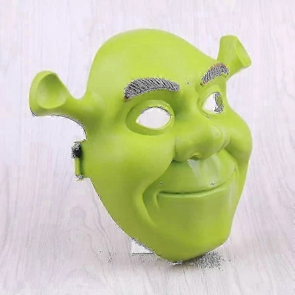 Grønn Shrek-maske fest hodeplagg Halloween cosplay-rekvisitter for barn