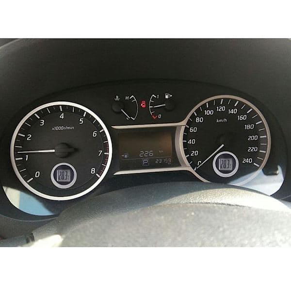Mini Motorcycle Thermometer Waterproof Sticker Motorcycle Mount Clock
