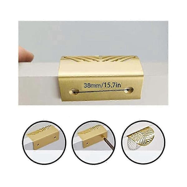4-Leaf Clover Cabinet Handle Gold Hidden Furniture Knobs Balcony Door Knobs Cabinet Handles with Adjustment
