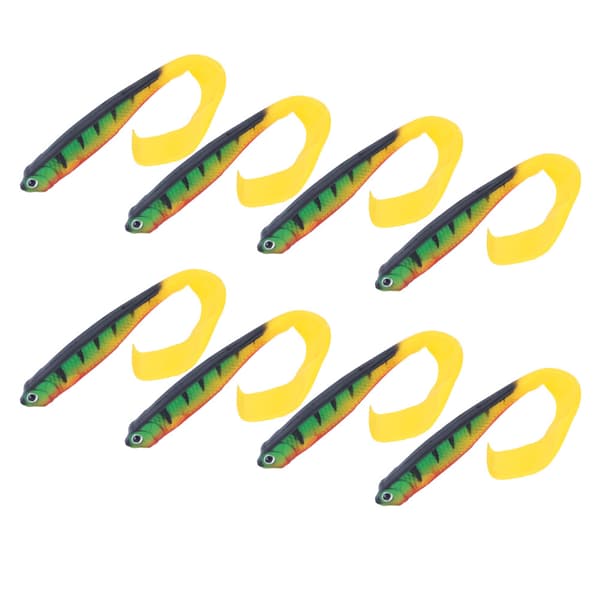 2-pack Soft Simulation Bait with Long Tail for Freshwater and Saltwater Fishing