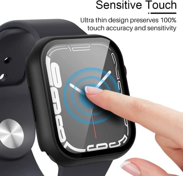2-pack hårt fodral designat för Apple Watch Series 7/8 45mm