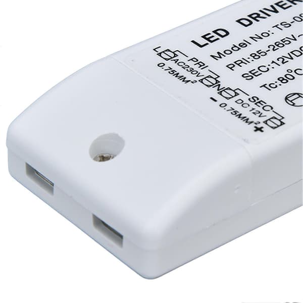 LED-driver 12W 12V DC 1A Strømtransformator LED-lampe Konstant Strømdrift Strøm AC 85-265V