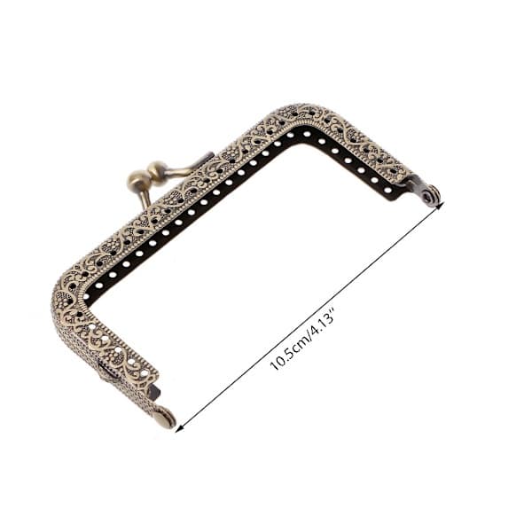 1st DIY Handväska Plånbok Myntväskor Metall Låsspänne Ram DIY Hantverk 10,5cm