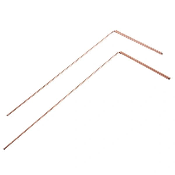 Copper Rod for Divination Pure Copper 2 Pcs Divining Rods - for Divining Water, Treasures (A) (FMY)