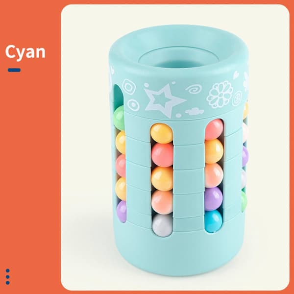 3D Stressavlastende Magic Beans Pennholder Puslespillkube med Roterende Bevegelse [HK] lilla purple