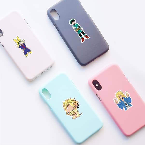 100 stk klistremerker - Hero Academia-karakterer