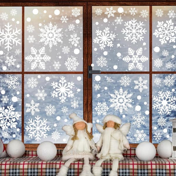 Reusable Christmas Window Decals - Christmas Window Stickers - Christmas Window Clings