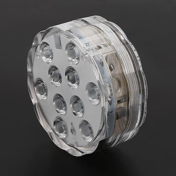 Submersible LED Light with Remote Control Waterproof RGB Multi-color 10-LED L