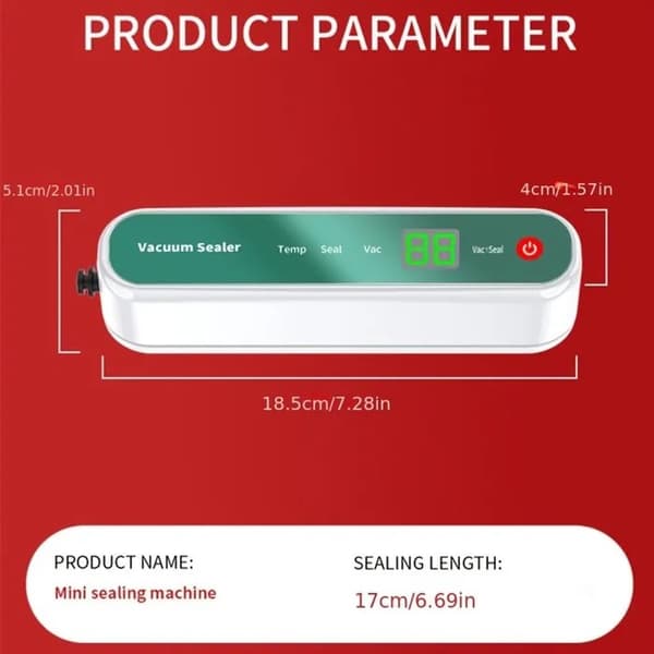 Cordless Vacuum Sealer Machine, Portable Automatic Food Sealer for Kitchen