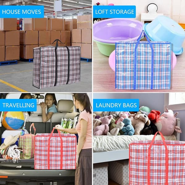 3-pack Garment Bags with Zipper, Large Reusable Waterproof Storage, 68x50x23cm