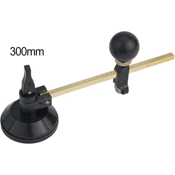 Professional Circular Glass Cutter with Adjustable Settings and Secure Suction Cup (300mm)