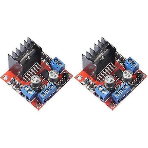 2-pak L298N Motordriver Controller Board Modul Dobbelt H-bro DC Stepper til Ar-Duino Elektrisk Projekt
