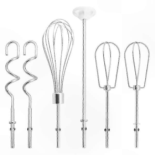 KitchenAid Håndmikser Tilbehør: Visper i Rustfritt Stål, Ballongvisper, Blandestaver og Deigkroker for KitchenAid Miksere-FF-