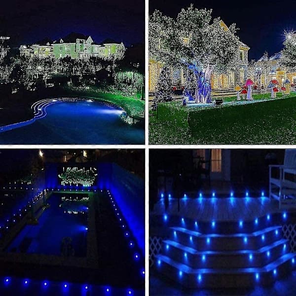 4 st LED Trädgårdslampor 3W 220V Utomhus Spotlight med Spik Vattentät Trädgårdslandskapsdekoration