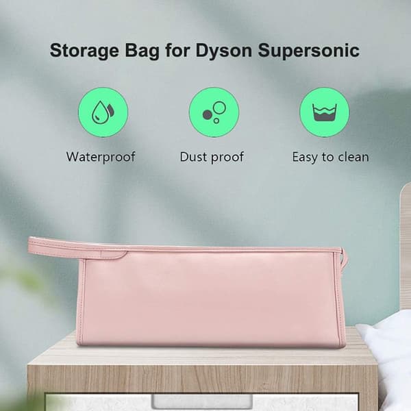 Nødvendighed til Dyson hårtørrer/glattejern - vandtæt, støvtæt, bærbar, pink