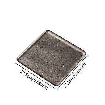 Rectangular Serving Tray, Kitchen Baking Tray, Food Tray, Storage Tray, Baking Sheet for Cooking Restaurant (17.5cmx17.5cm)