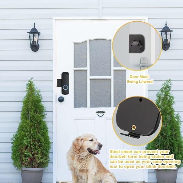 Blink Doorbell Mount - Drill-Free Doorbell Installation Solution - Perfect Drill-Free Doorbell Installation