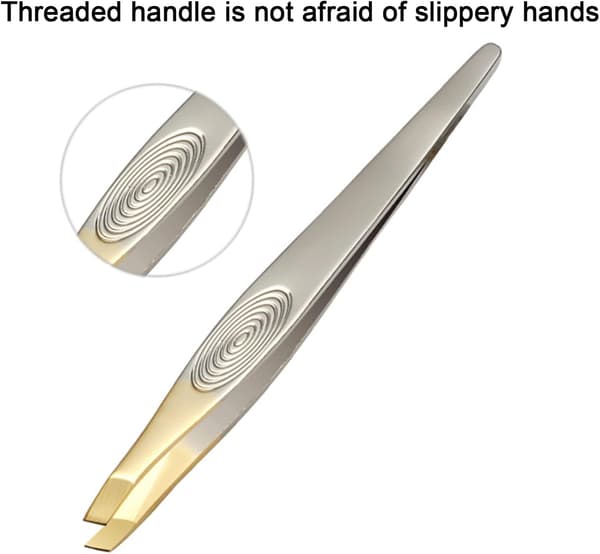 Tweezer, Professional Slanted Eyebrow Tweezer for Eyebrows and