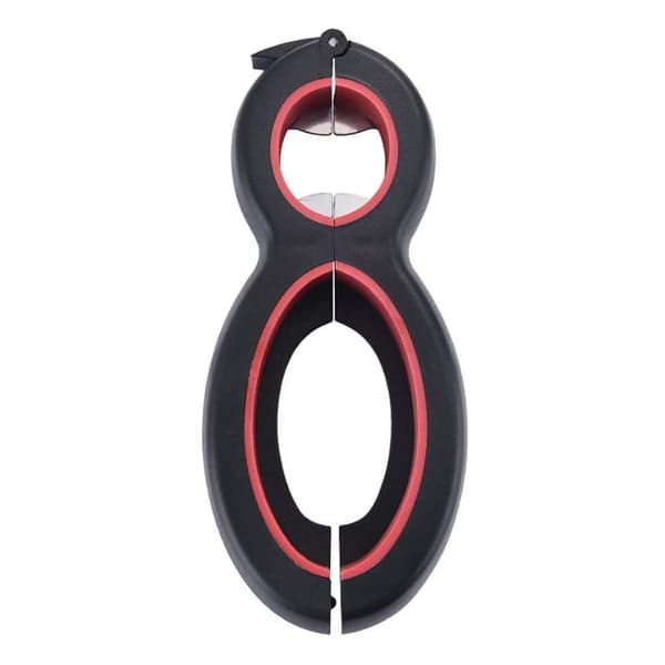 8-in-1 Magic Jar Opener: Easy, Safe & Effective Svart black