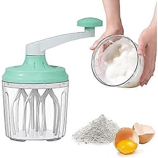 Manuell Visp Husholdningsmikser - 1200ml Håndvisp for Baking og Matlaging