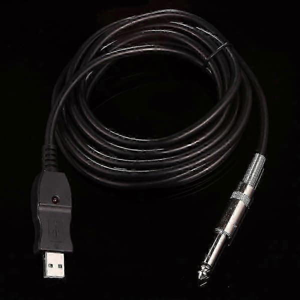 Kitara PC USB-tallennuskaapeli sovitinmuunnin liitäntäliitäntä 6,5 mm