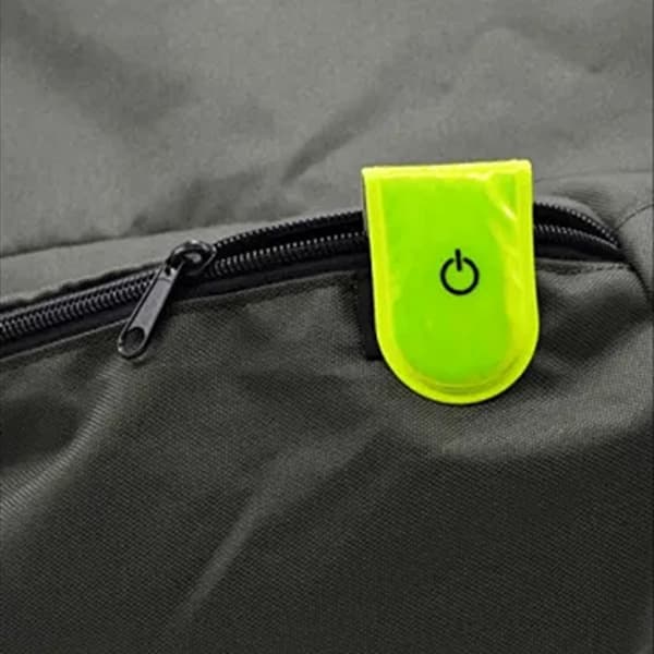 LED-lys Magnetisk Klips Sikkerhet Løping Natt Camping Aktiviteter - Grå grå gray