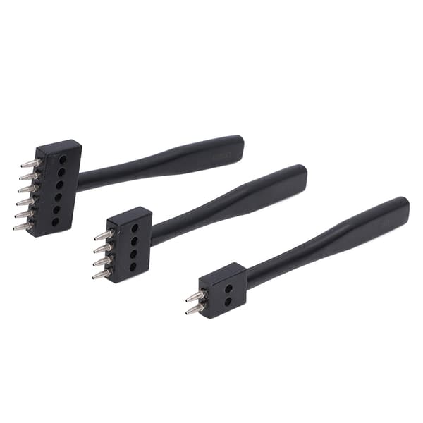 3-piece Embossing Tool Set for Quick Punching in Various Sizes, High-Strength Professional Design DIY Leather Hole Tool 6mm