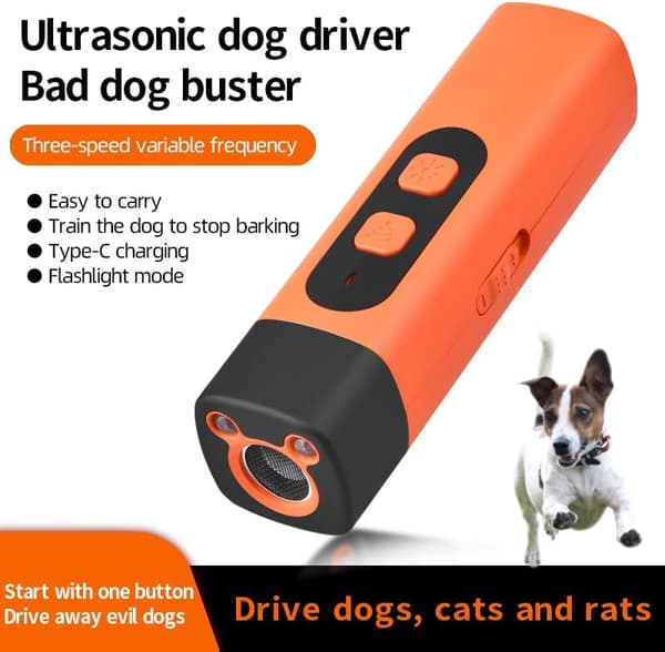 2026 Bark Deterrent, Rechargeable Sonic Dog Repellent, 25KHz Sonic Frequency Transmitter, Anti-Bark Device for Dogs