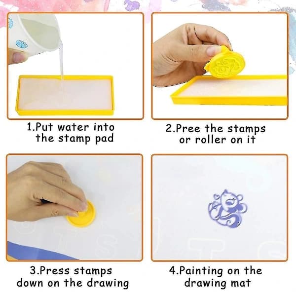 Water Drawing Mat Aqua Drawing Mat Large 100 X 70cm Mess-Free Educational Toy Gift