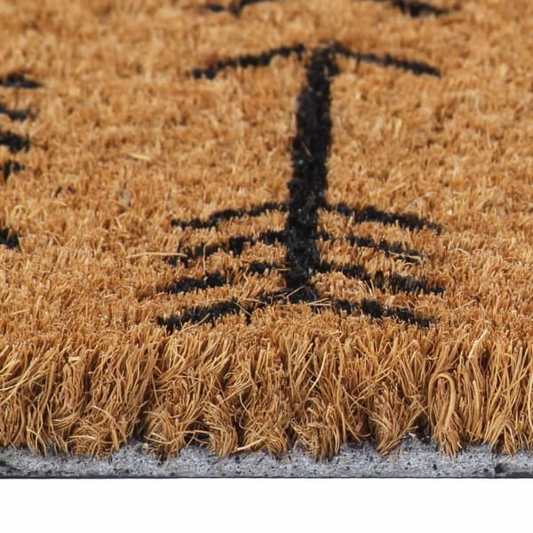 vidaXL Doormat Natural 40x60 cm Tufted Coir Brun 1770