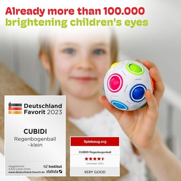 Magisk Regnbueball 3D-puslespill for barn | Regnbuepuslespillball | Hjernevrider for gutter 6-10 år | Leker for gutter | Tenåringsgutter gaver | Reise