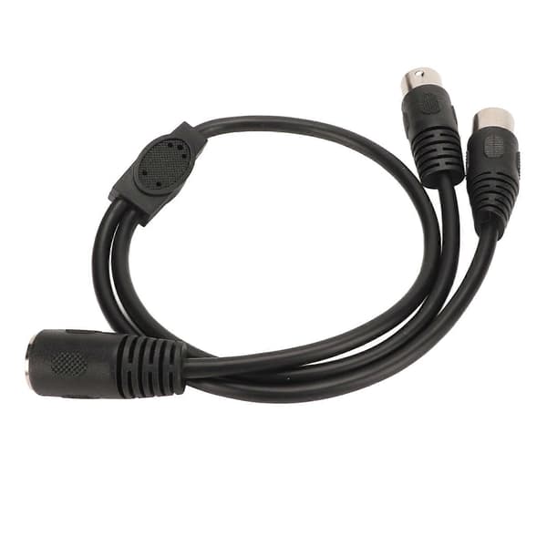 5-bens DIN hun til 2 5-bens DIN han kabel 5 kerner fleksibel DIN 5-bens Y-splitteradapter lydforbindelseskabel til studier