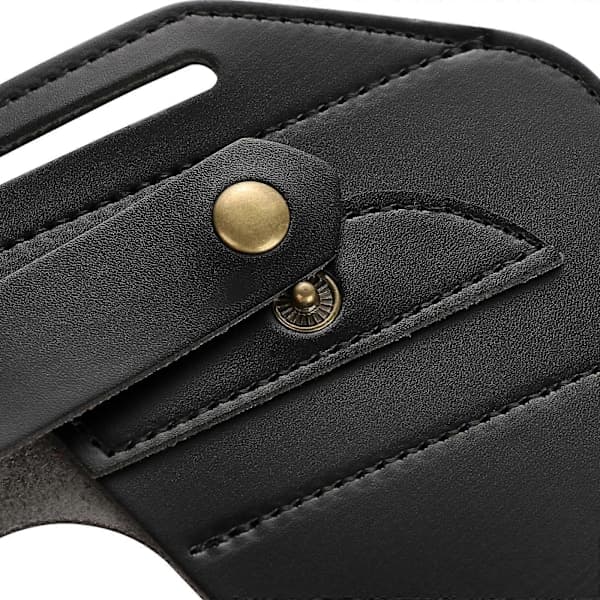 (Black) Portable Tactical PU Leather Tool Bag