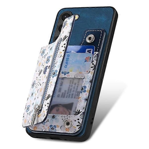 Retro Malet Pung Etui med Lynlås til Samsung Galaxy S24+ 5G