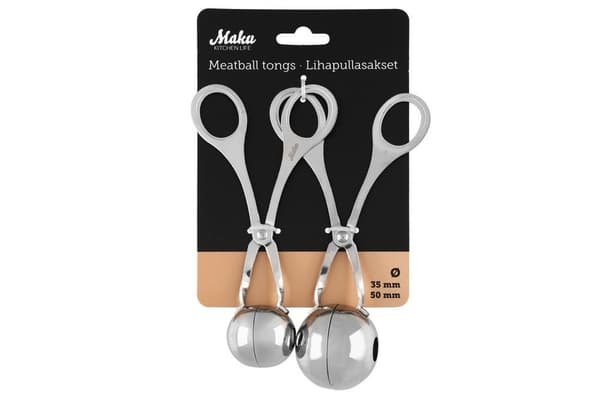 Kødbolletang 2-pak – 35 mm & 50 mm | Maku Kitchen Life Sølv Silver one size